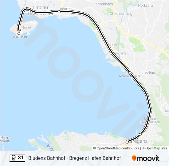 S1 Train Line Map