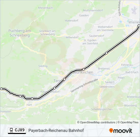 CJX9  Line Map