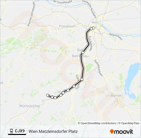 CJX9  Line Map