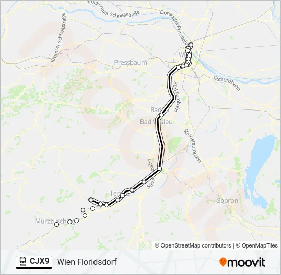 CJX9  Line Map