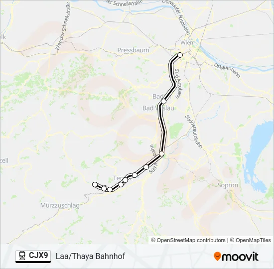 CJX9  Line Map