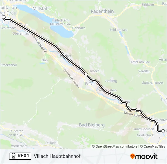 REX1  Line Map