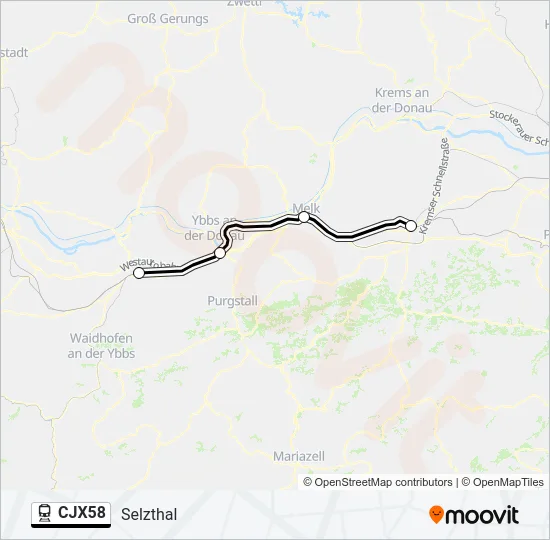 CJX58  Line Map