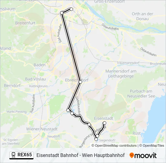REX65  Line Map