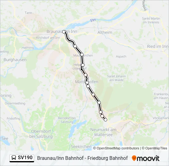 SV190  Line Map
