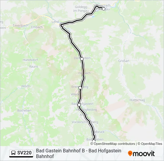 SV220  Line Map
