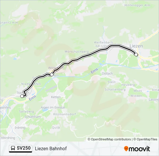 SV250  Line Map