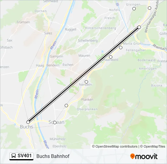 SV401  Line Map