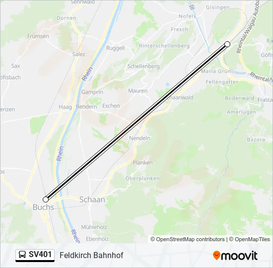 SV401  Line Map
