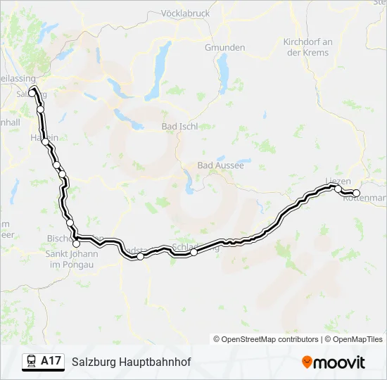 A17 Train Line Map