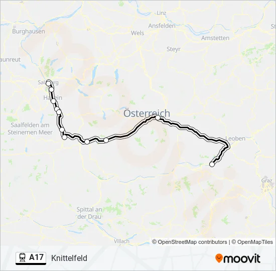 A17 Train Line Map