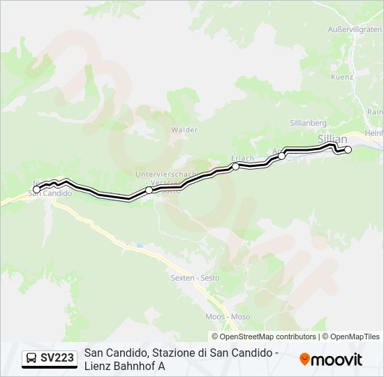 SV223  Line Map