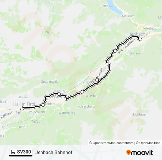 SV300 Bus Line Map