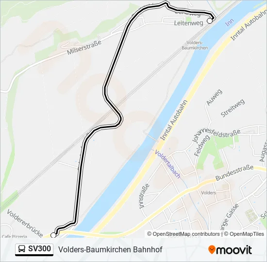 SV300 Bus Line Map