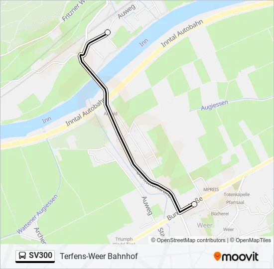 SV300 Bus Line Map