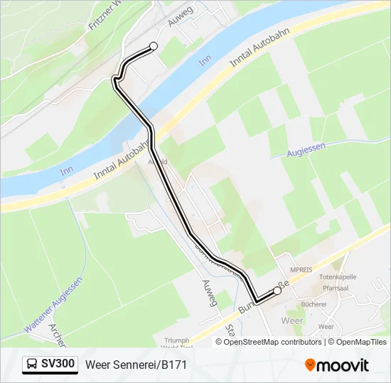 SV300 Bus Line Map