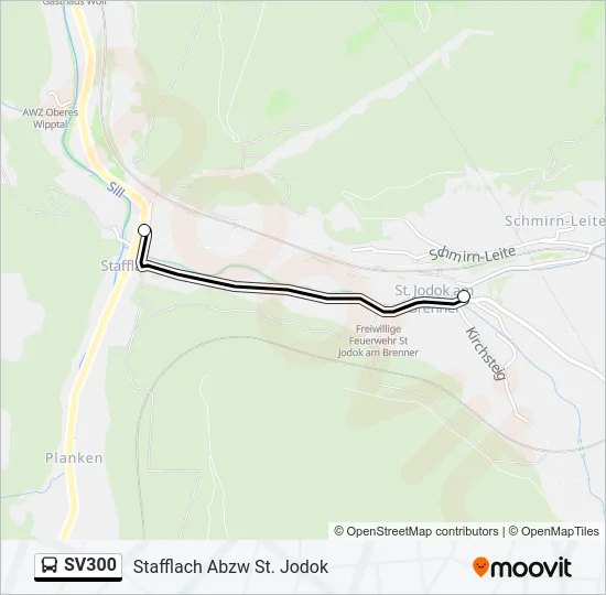 SV300 Bus Line Map