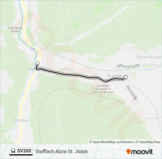 SV300 Bus Line Map