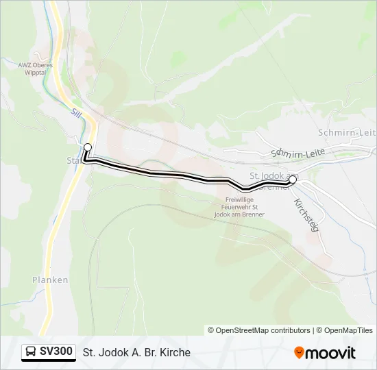 SV300 Bus Line Map