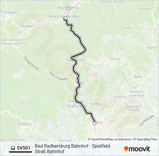 SV501 Bus Line Map