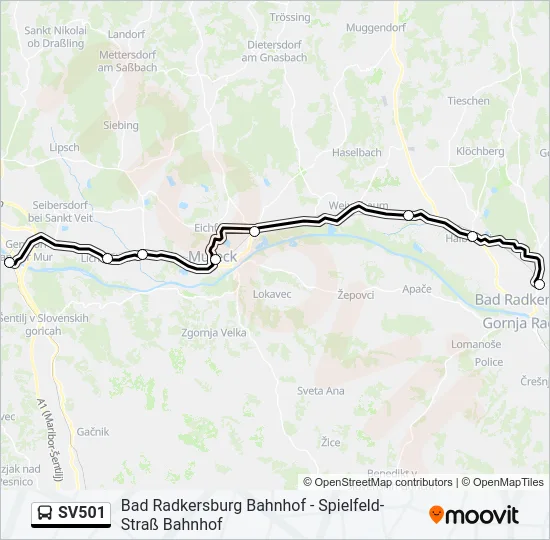 SV501 Bus Line Map