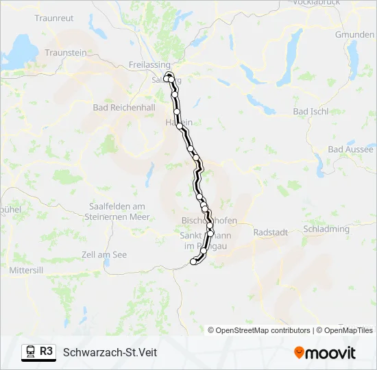 R3 Train Line Map