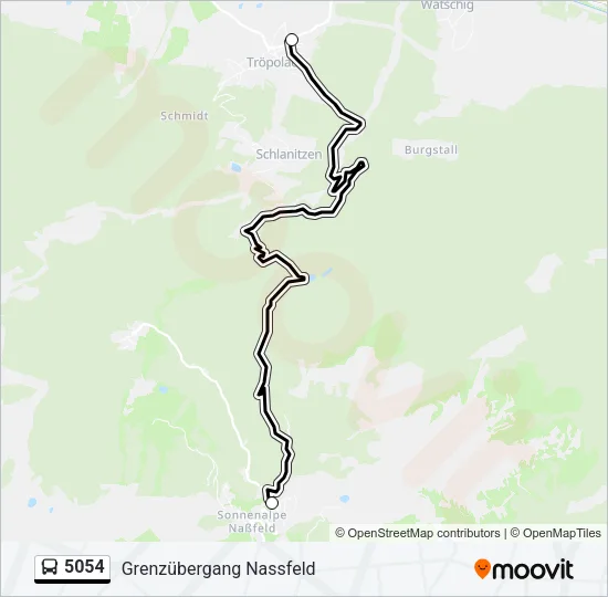 5054 Bus Line Map