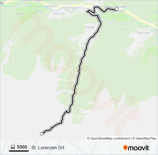 5000 Bus Line Map