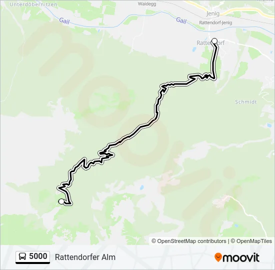 5000 Bus Line Map