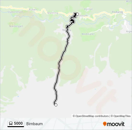 5000 Bus Line Map