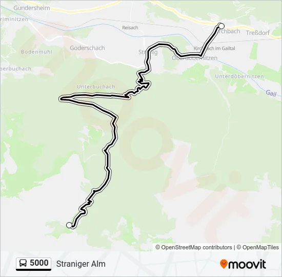 5000 Bus Line Map