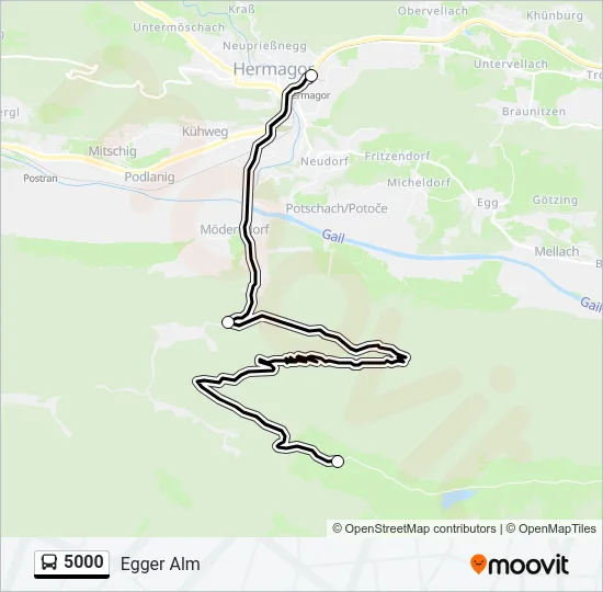 5000 Bus Line Map