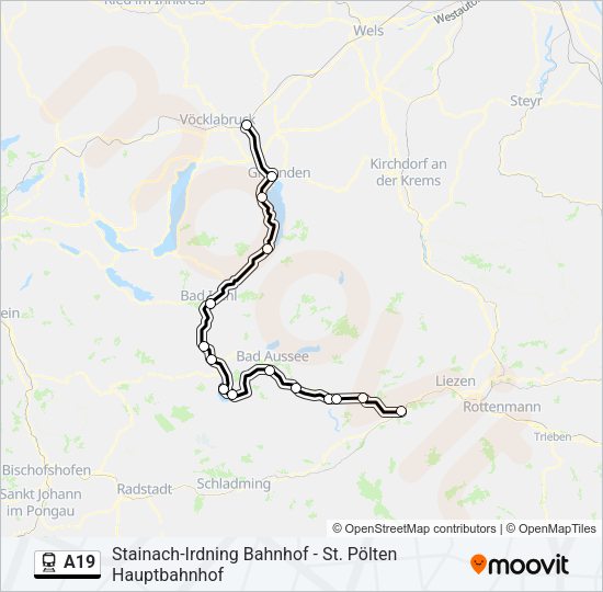 A19 Train Line Map