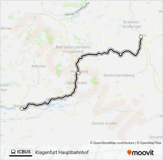 ICBUS Bus Line Map