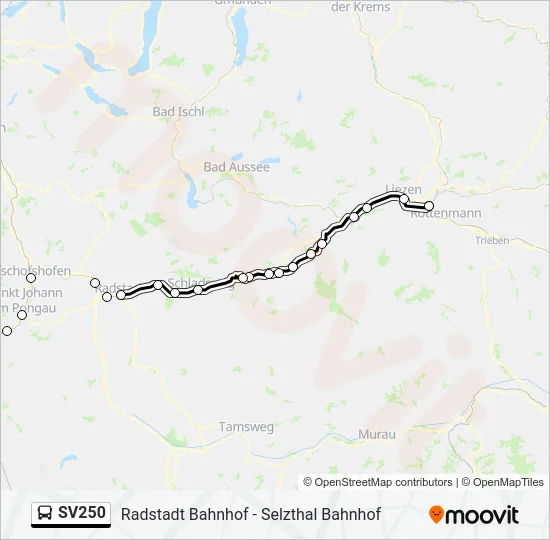 SV250 Bus Line Map
