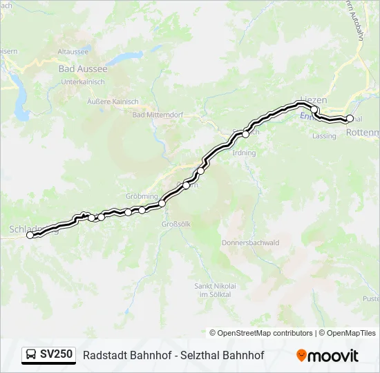 SV250 Bus Line Map
