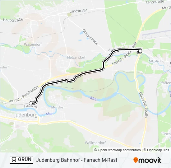 GRÜN  Line Map