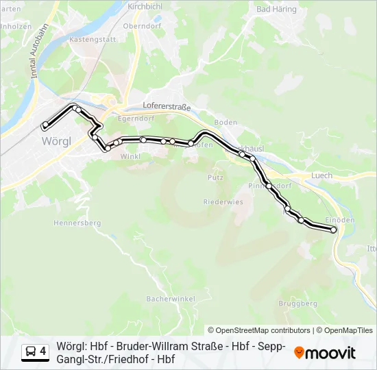 4 Bus Line Map