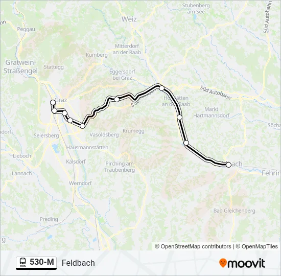 530-M Train Line Map