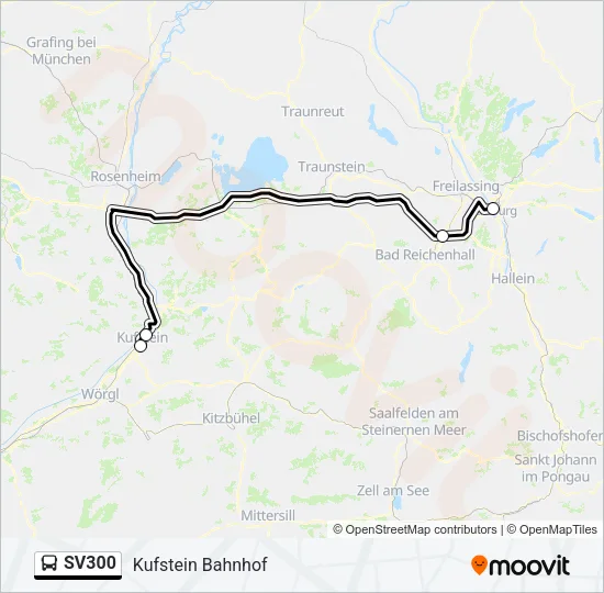 SV300 Bus Line Map