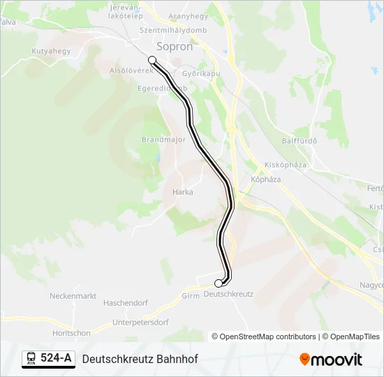 524-A Train Line Map