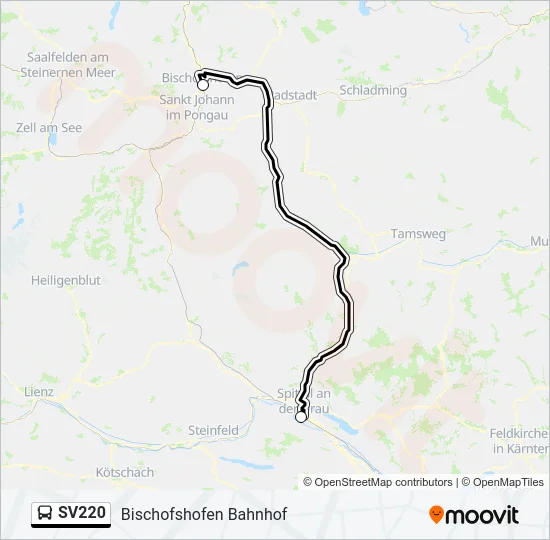 SV220 Bus Line Map