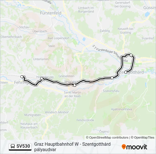 SV530 Bus Line Map