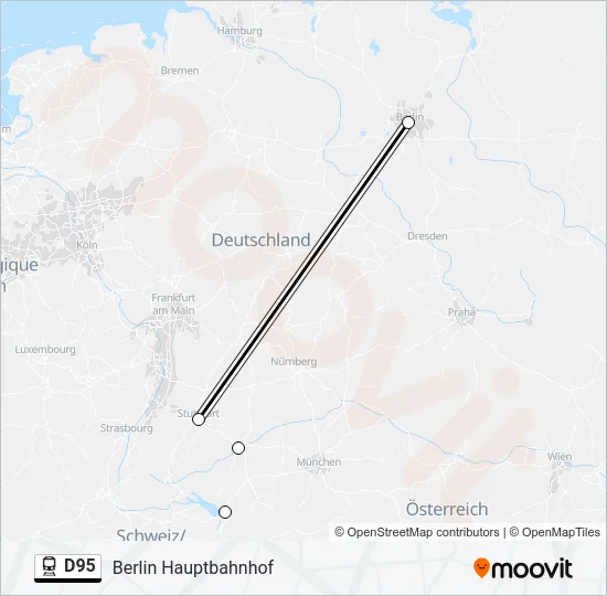 D95 Train Line Map