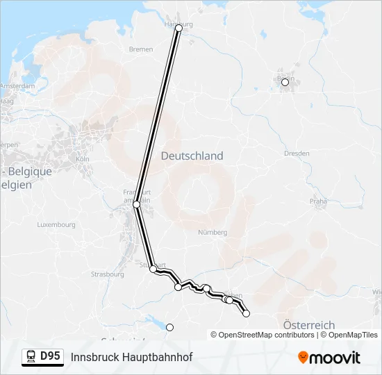 D95 Train Line Map