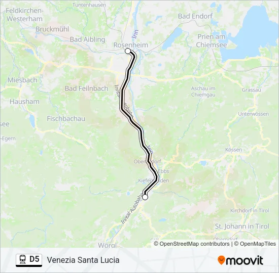 D5 Train Line Map