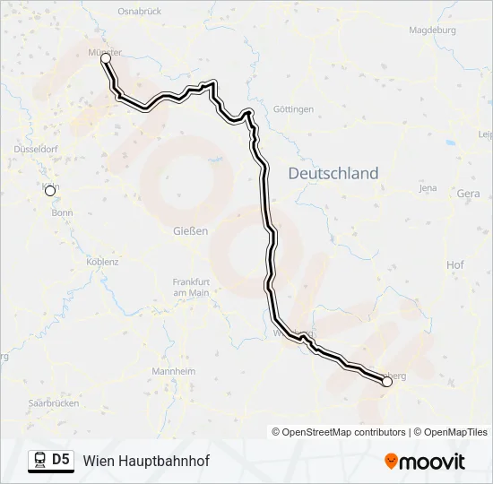 D5 Train Line Map