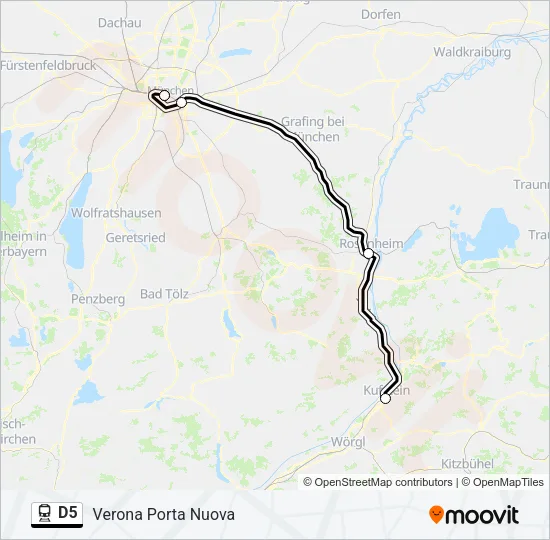D5 Train Line Map
