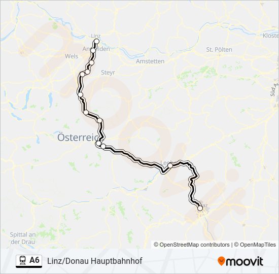 a6 Route: Schedules, Stops & Maps - Linz/Donau Hauptbahnhof (Updated)