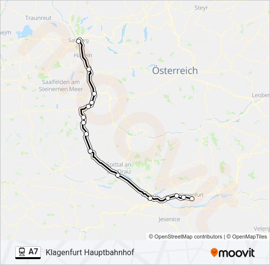 A7 Train Line Map